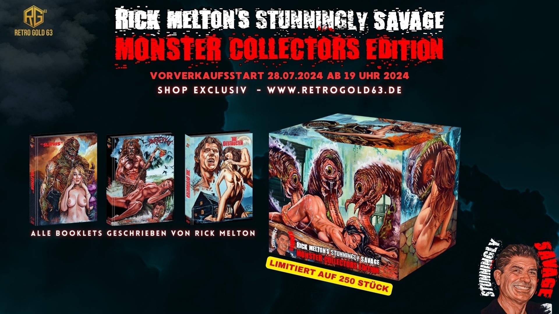Rick Melton's Stunningly Savage Monster Mediabook Collector's Edition!!!! Limited to 250 copies