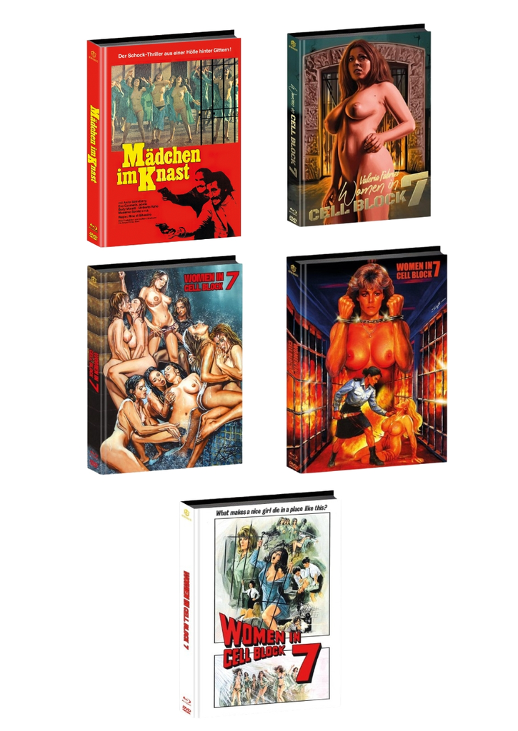 Women in Cell Block 7 aka Mädchen im Knast Mediabook Wattiert Cover A,B,C,D,E