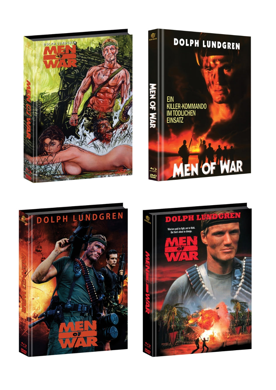 Men of War Media Book Cover A,B,C,D