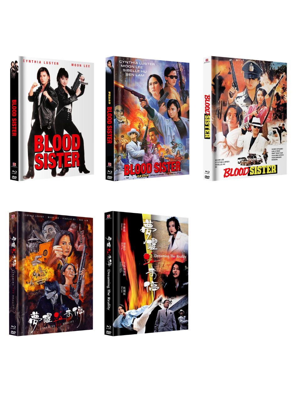 Blood Sister Mediabook Unpadded Set Cover A,B,C,D,E