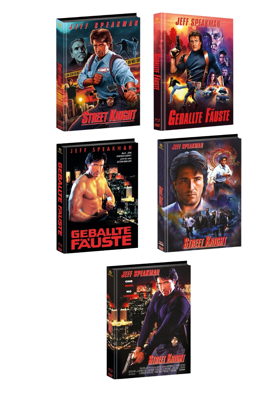 Clenched Fists Street Knight Mediabook Padded Cover A,B,C,D,E