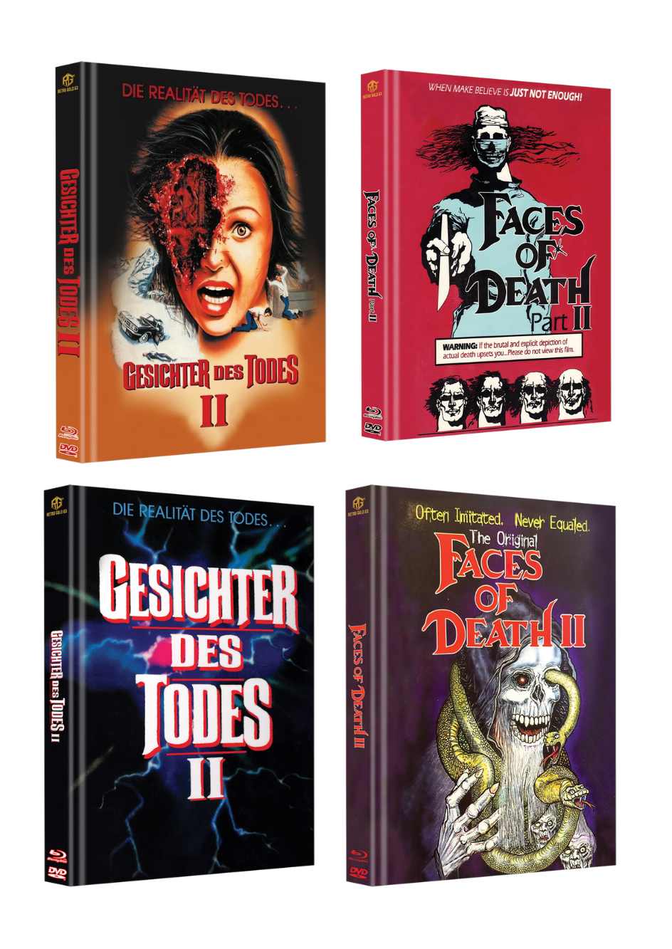 Gesichter des Todes 2 Mediabook Unwattiert Cover A,B,C,D