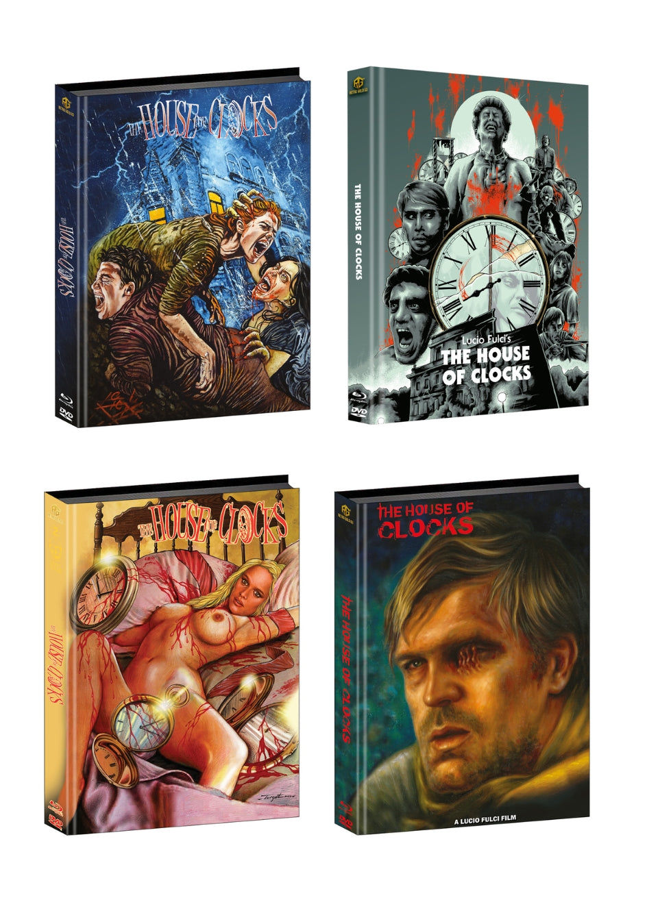 House of Clocks Full Set Mediabook Cover A,B,C,D,