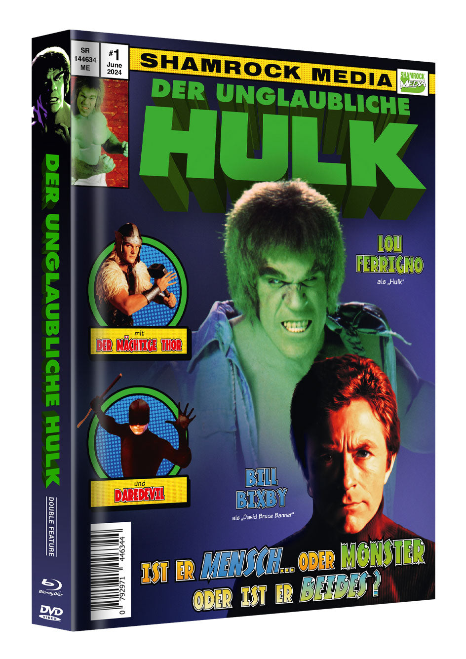 Der Unglaubliche Hulk - Double Feature Mediabook Unwattiert Cover E