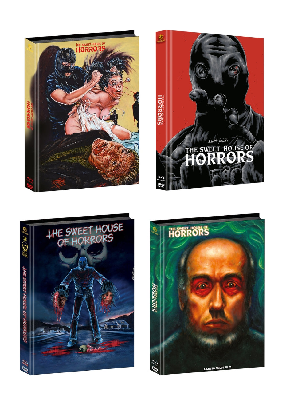 Sweet House of Horrors Full Set Mediabook Cover A,B,C,D,