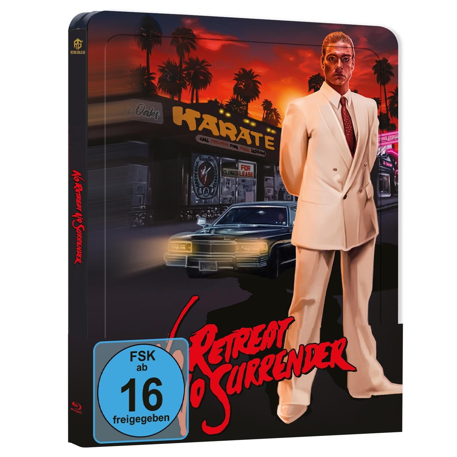 Karate Tiger Steel Book with embossing, variant A, with quarterslip