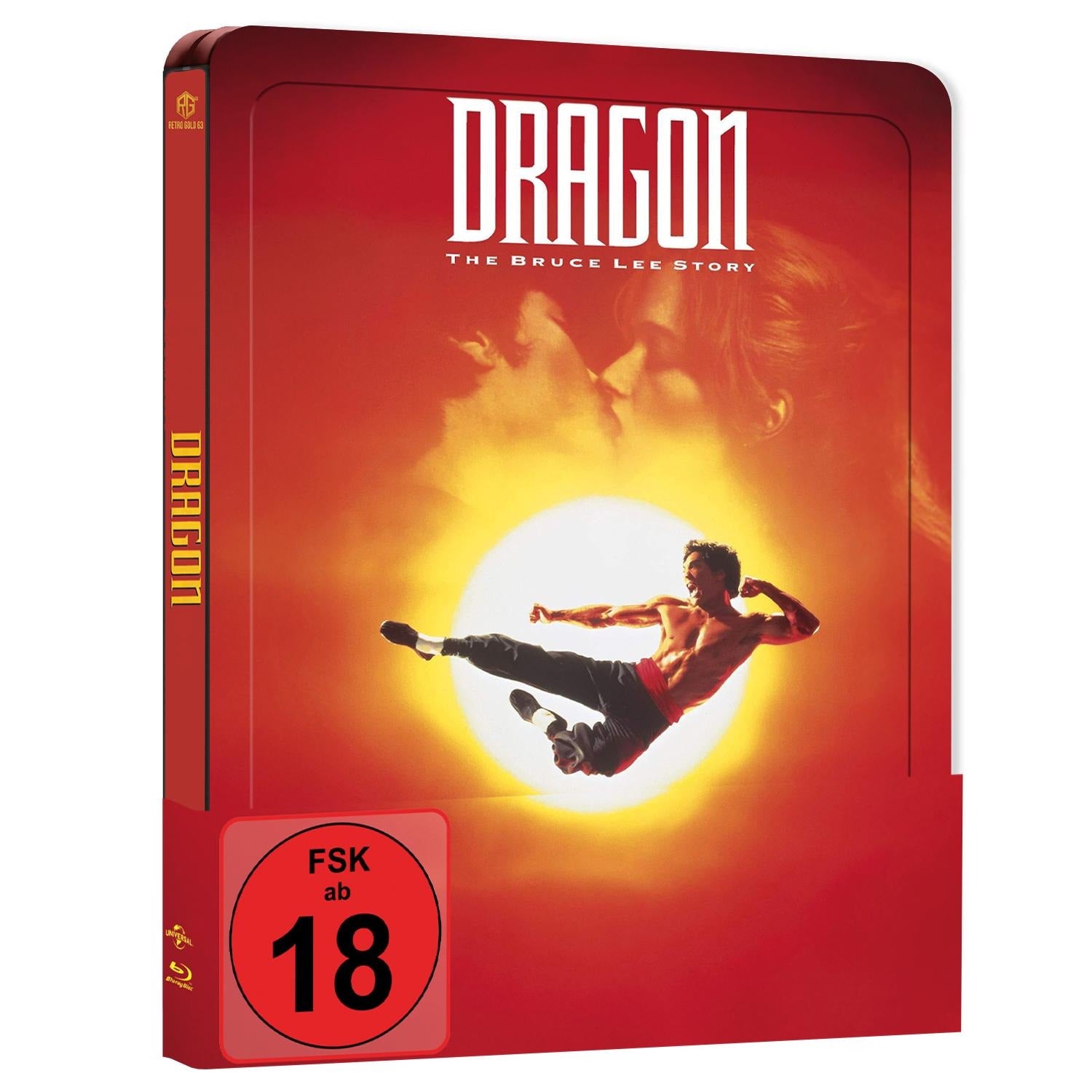 Dragon Die Bruce Lee Story Steel Book mit Prägung Variante A mit Quarterslip