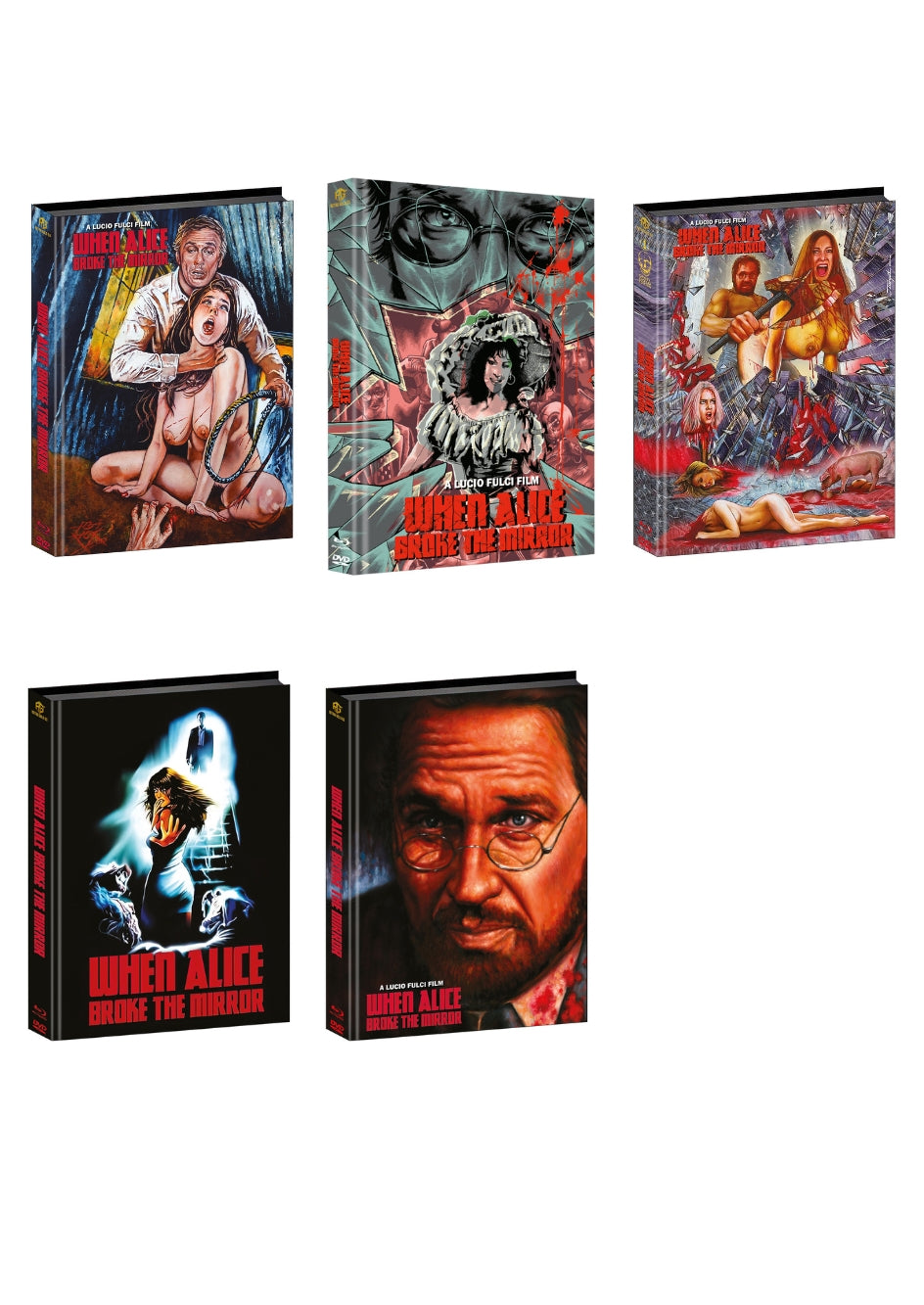 When Alice Broke the Mirror Full Set Mediabook Cover A,B,C,D,E
