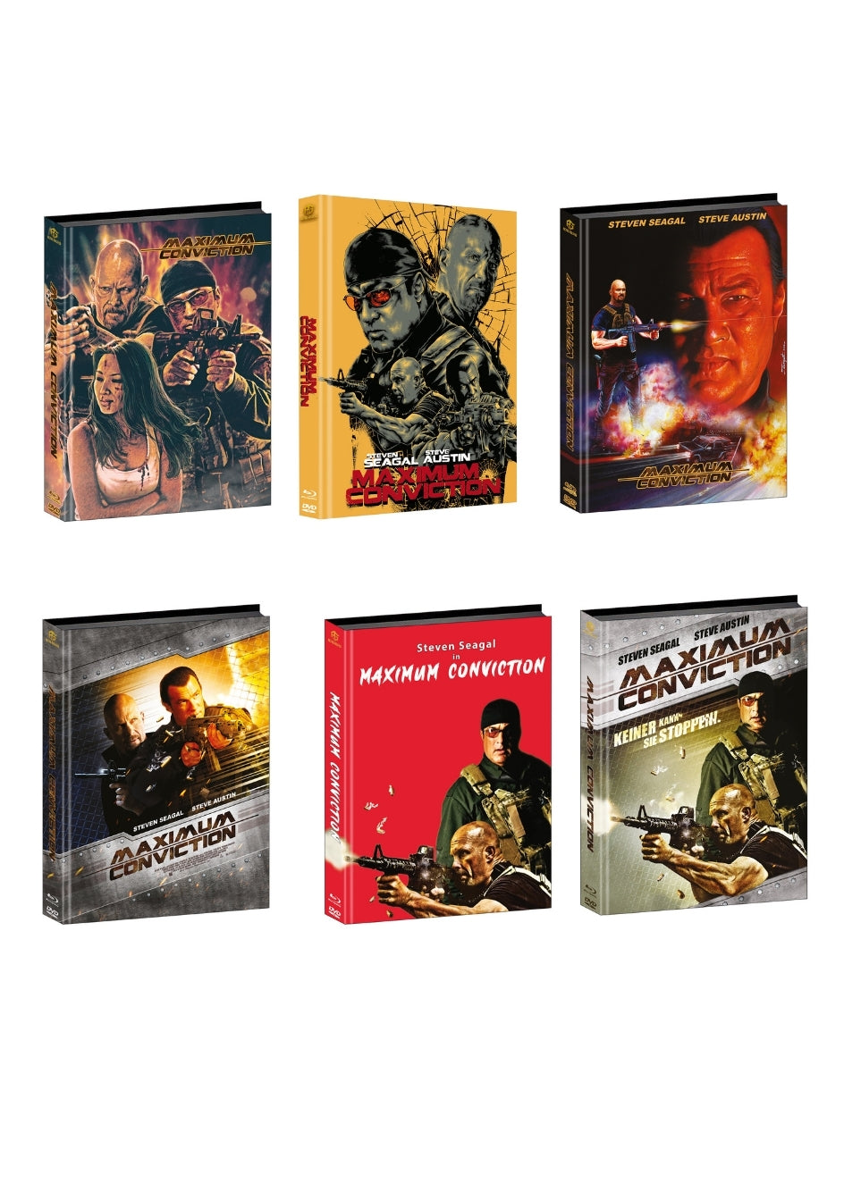 Maximum Conviction Mediabook Cover A,B,C,D,E,F