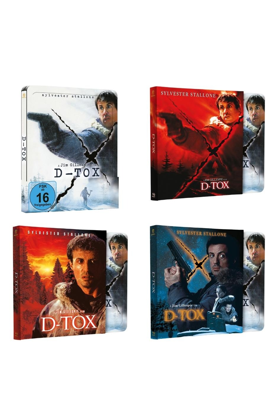 D-Tox Steel Book Set with embossing variant A,B,C,D