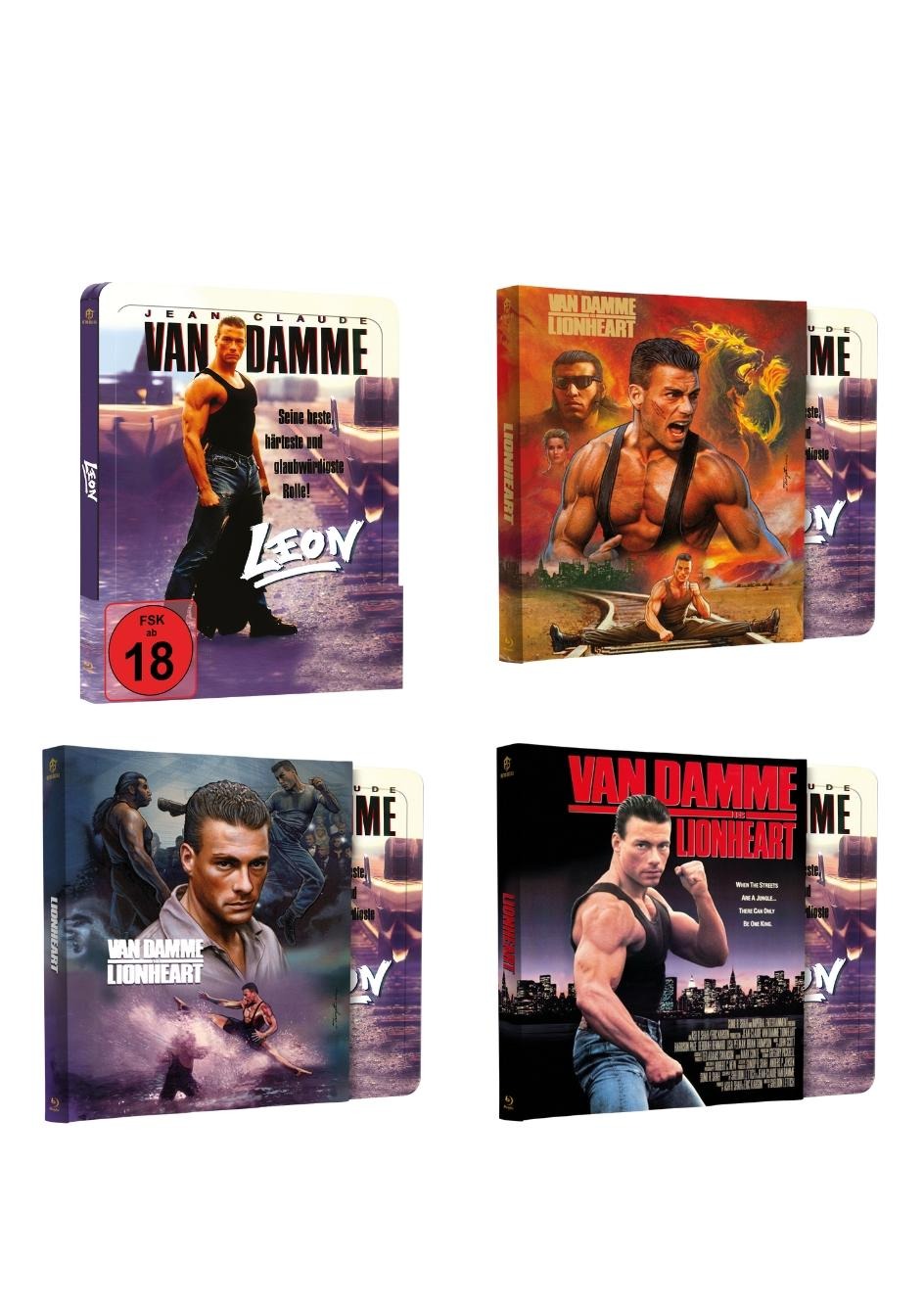 Leon Steel Book Set with embossing, variants A, B, C, D