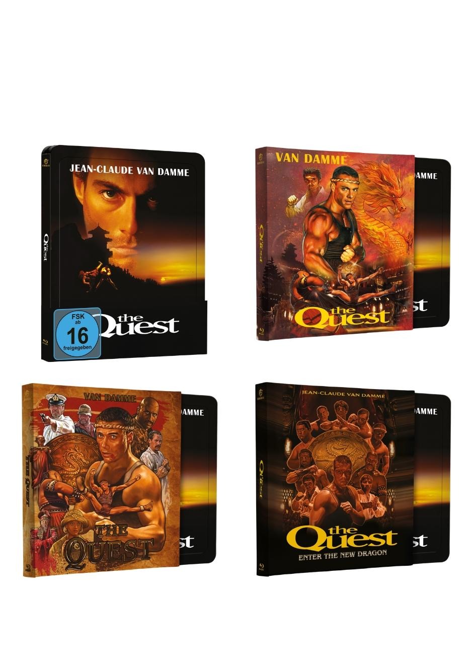 The Quest Steel Book Set with embossing variant A,B,C,D