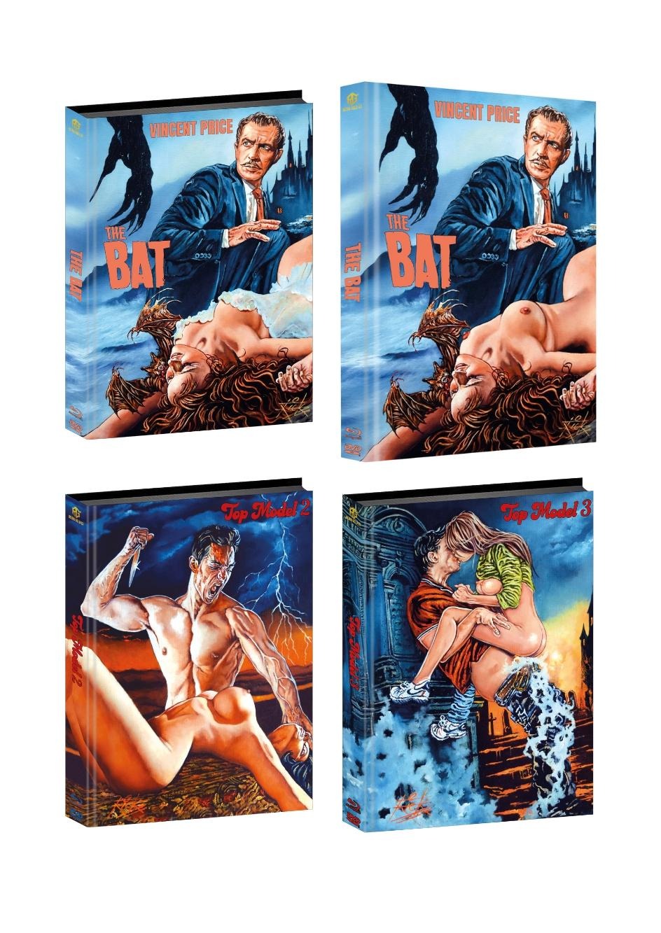 RICK MELTON Set of 4 Top Model/Bat Mediabooks