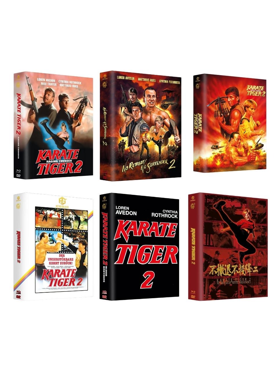 Karate Tiger 2 Year of the Dragon Edition Mega Mediabook Cover A,B,C,D,E,F