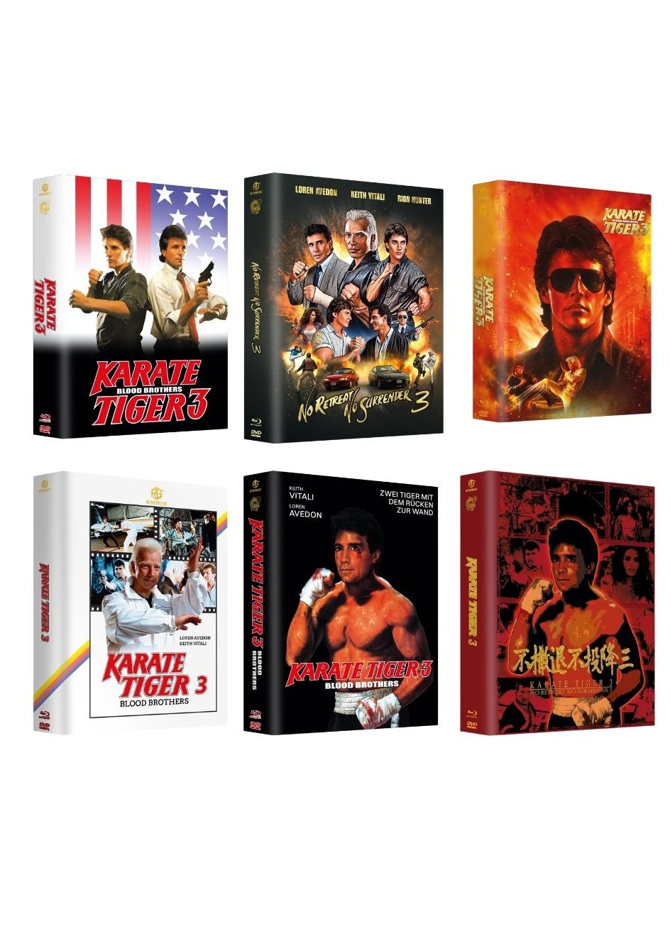 Karate Tiger 3 Year of the Dragon Edition Mega Mediabook Cover A,B,C,D,E,F