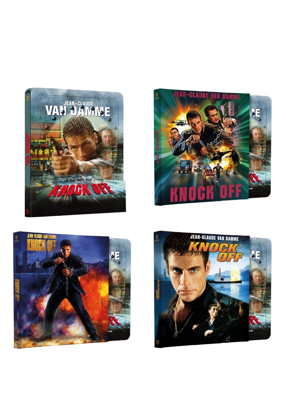 Knock Off Steel Book Set mit Prägung Variante A,B,C,D