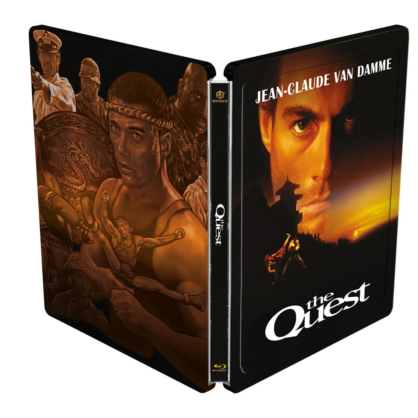 The Quest Steel Book with embossing, variant A, with quarterslip