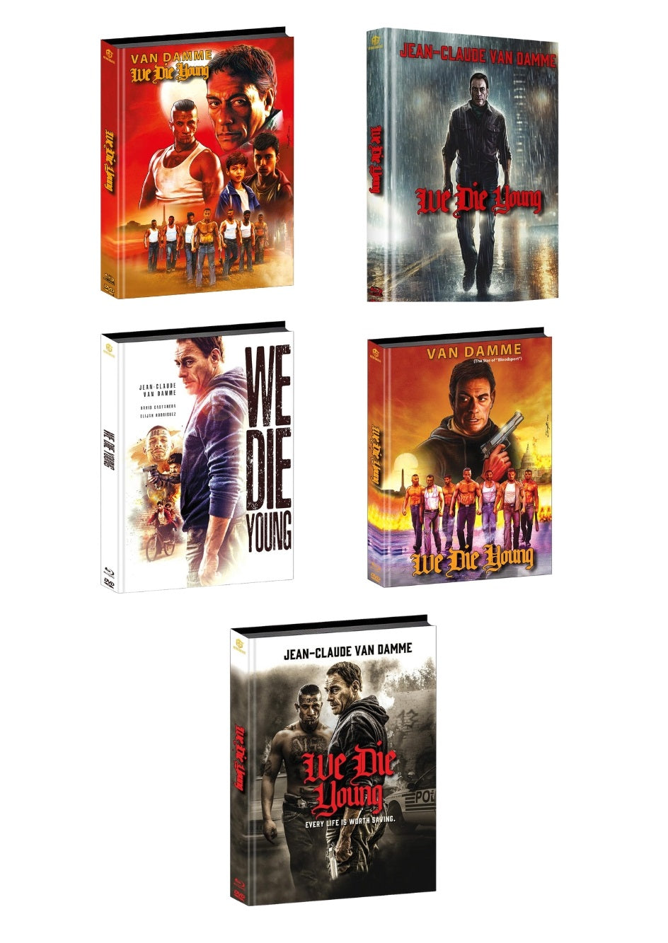 We Die Young Mediabook Cover A,B,C,D,E
