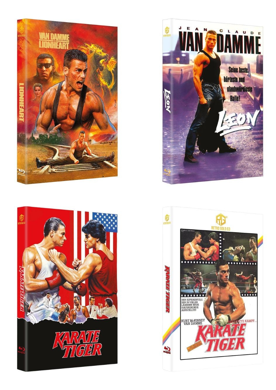 Karate Tiger / Leon Van Damme 4er Hartbox Set