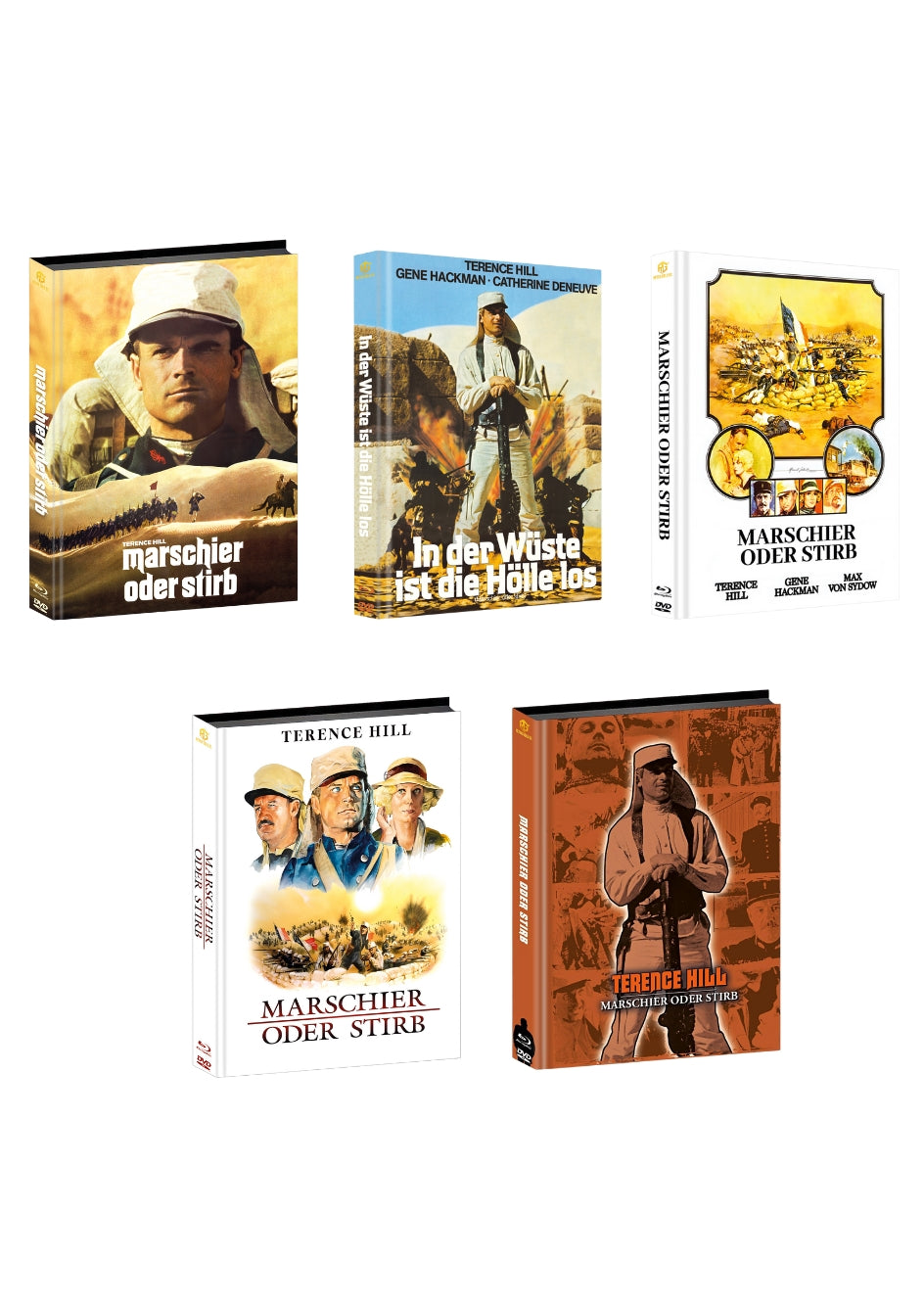 Marschier oder stirb Mediabook Wattiert Cover A,B,C,D,E