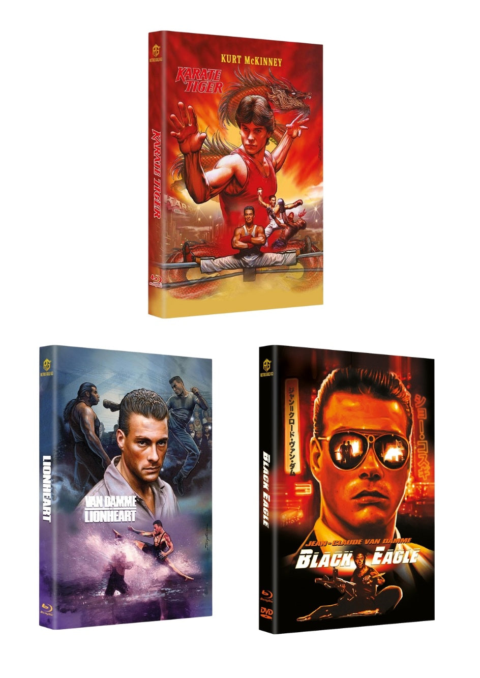 Jean Claude Van Damme hard box set of 3