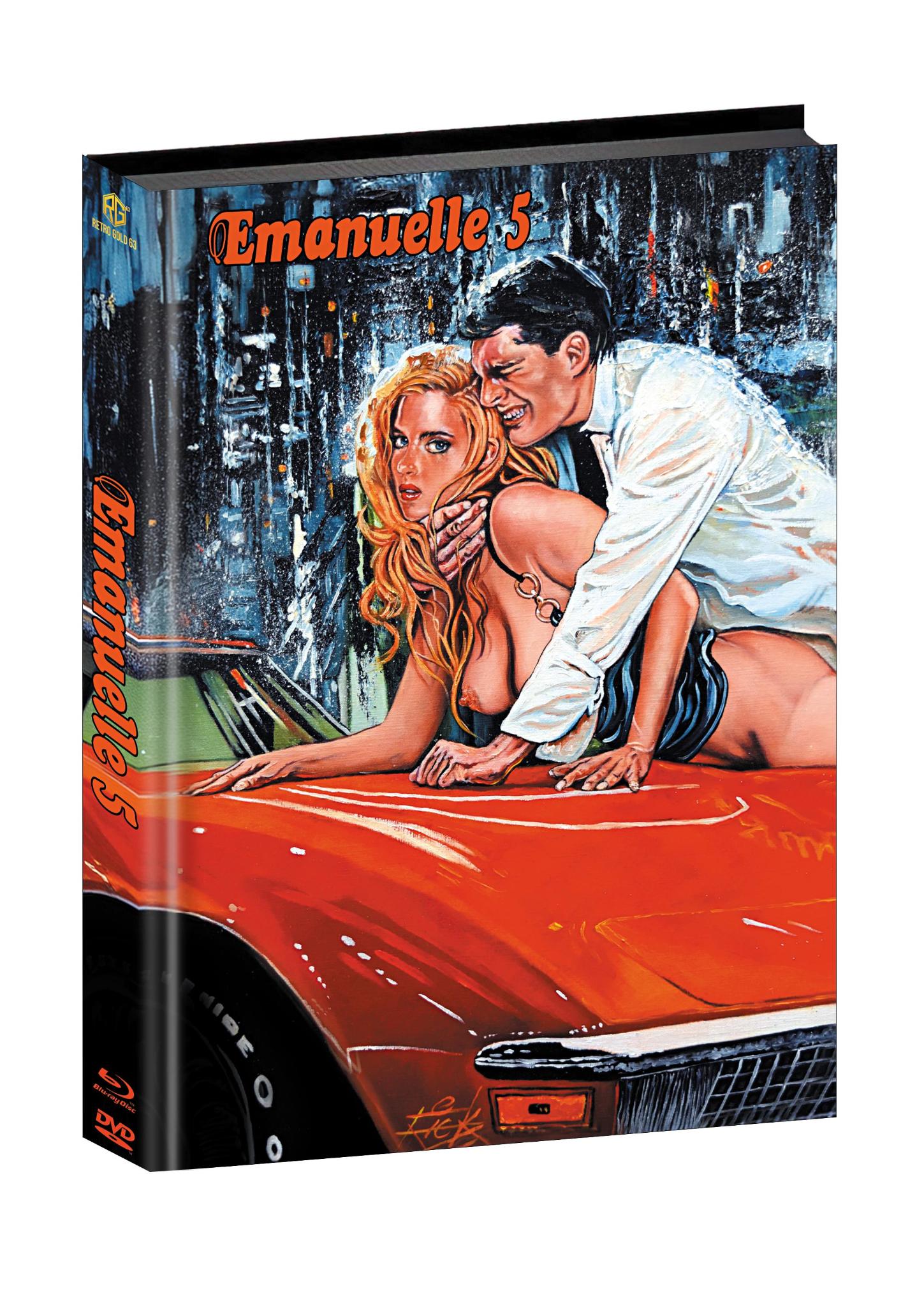 Joe D’Amato's EMANUELLE 5 aka PASSION'S FLOWER  aka FORBIDDEN AFFAIRS Mediabook Wattiert Cover A