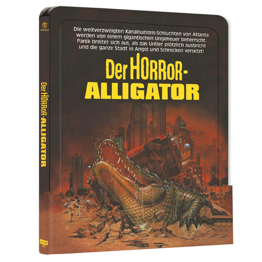 Der Horror Alligator 4K UHD Steel Book mit Prägung Variante A mit Quarterslip