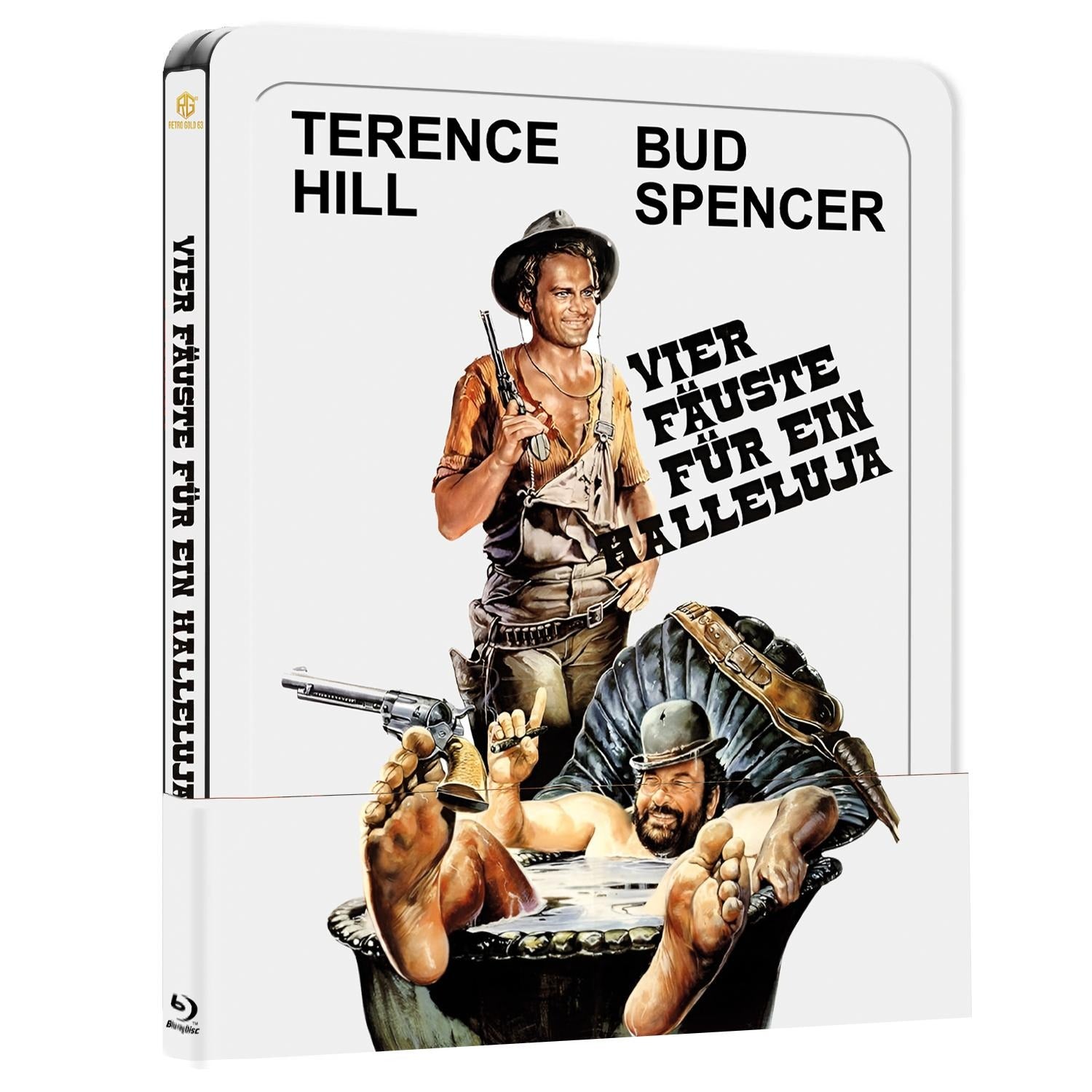 Vier Fäuste für ein Halleluja Steel Book mit Steel Book mit Prägung Variante A mit Quarterslip