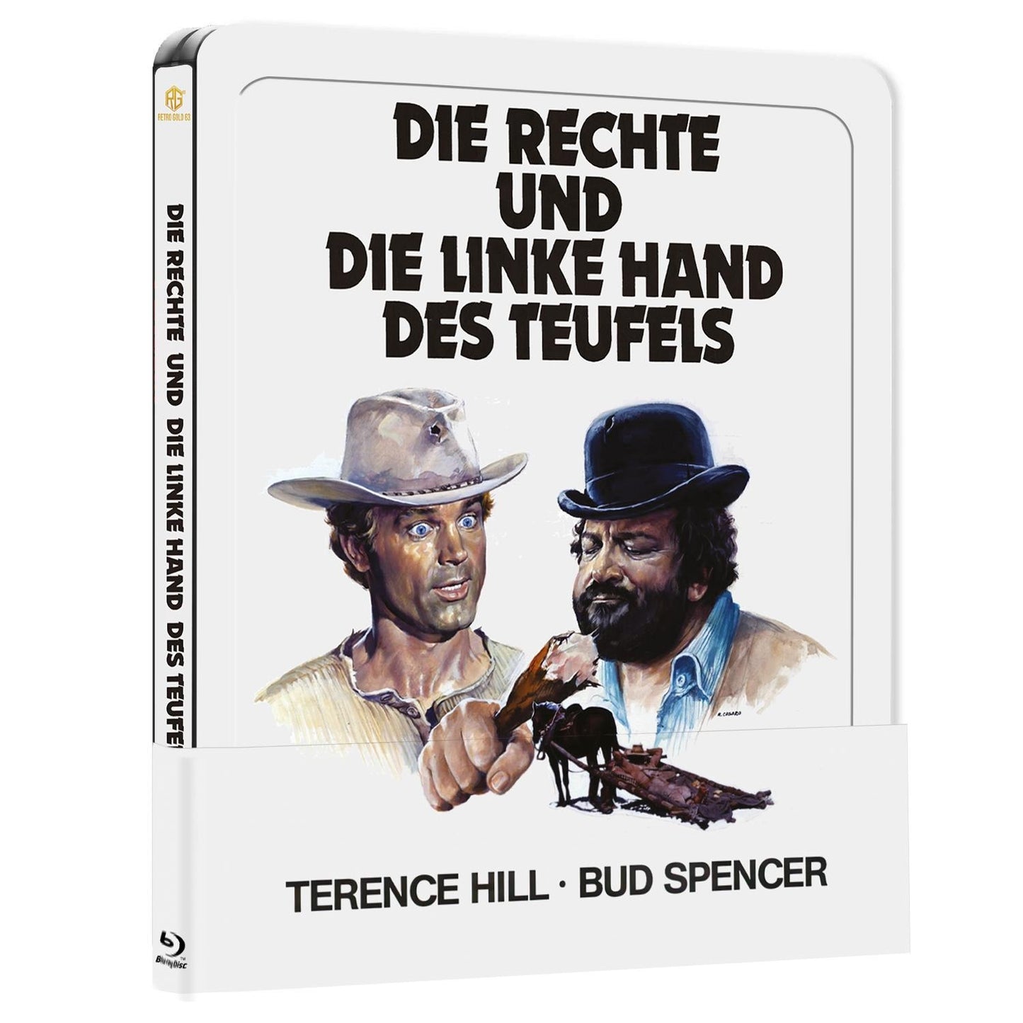 Die Rechte und die Linke Hand des Teufels Steel Book mit Prägung Variante A mit Quarterslip