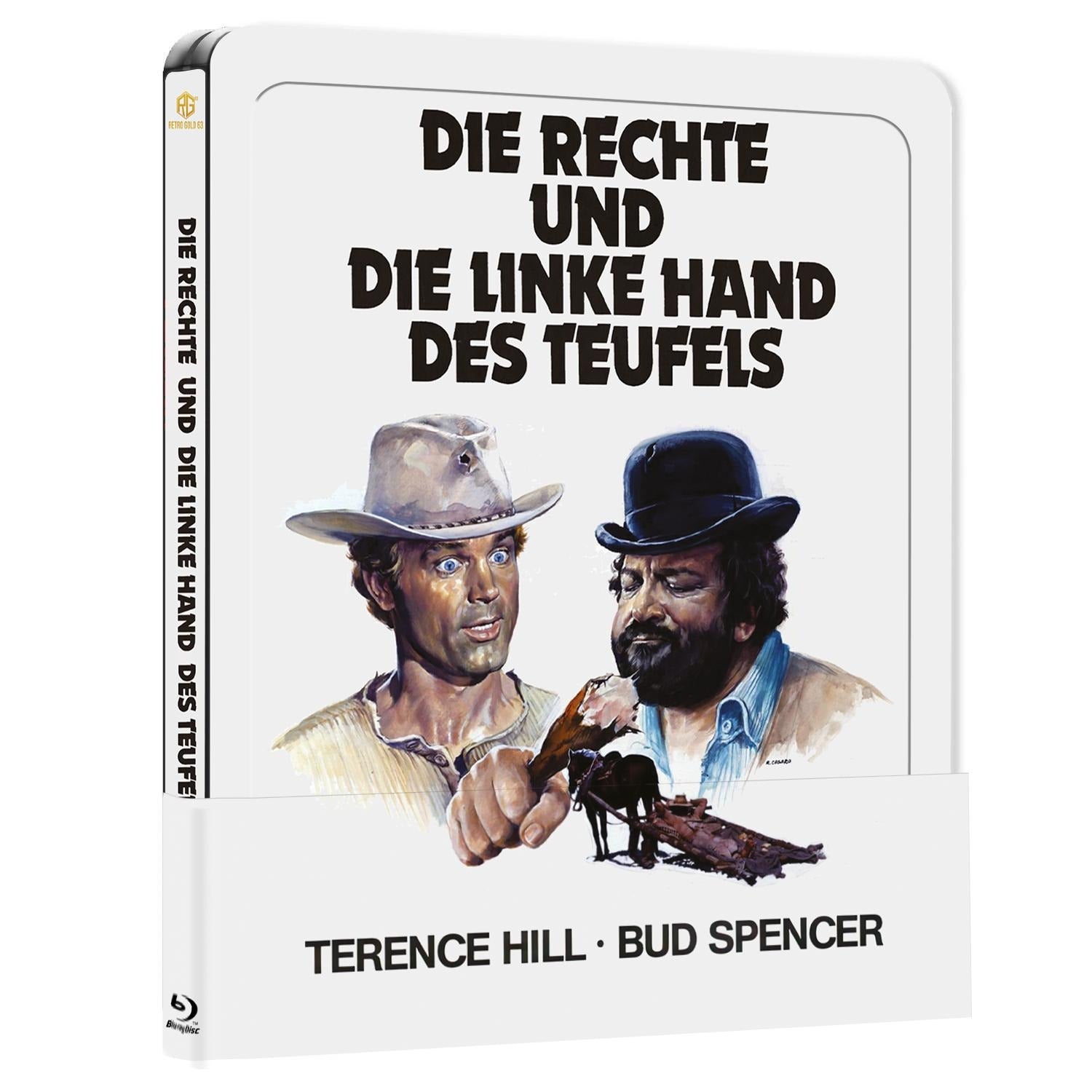 Die Rechte und die Linke Hand des Teufels Steel Book mit Prägung Variante A mit Quarterslip