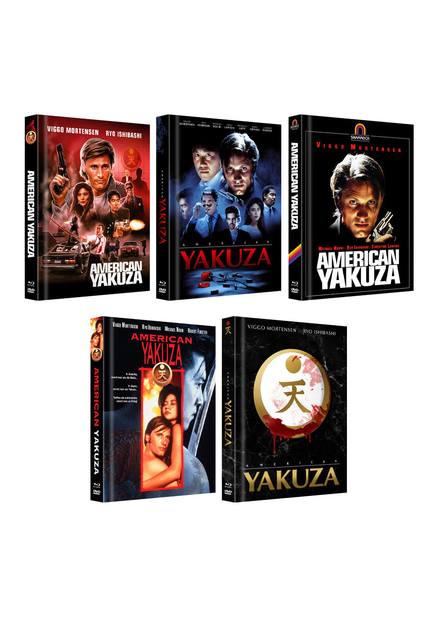American Yakuza Mediabook Unwattiert Set Cover A,B,C,D,E