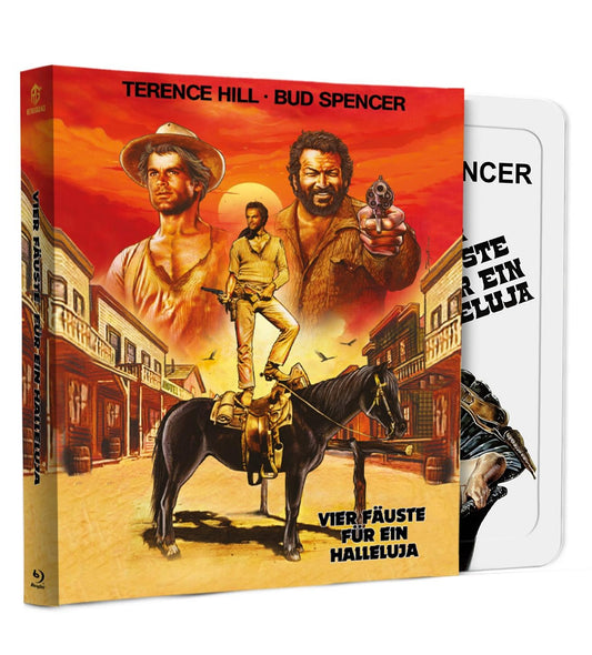 Vier Fäuste für ein Halleluja Steel Book mit Prägung Variante B mit Schuber