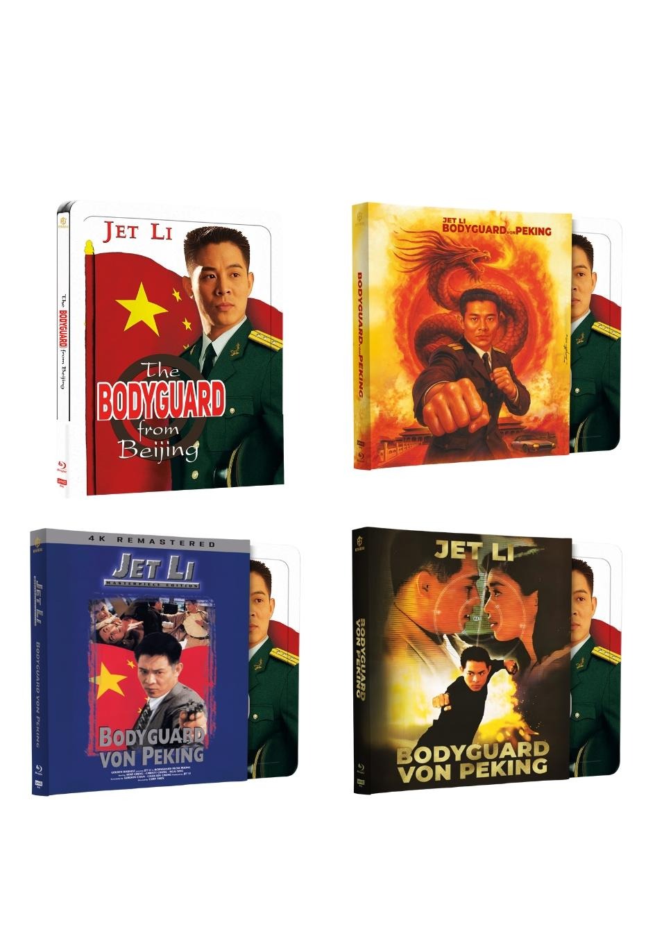 Bodyguard von Peking 4K UHD + Blu-ray Steel Premium Book mit Prägung Variante A,B,C,D