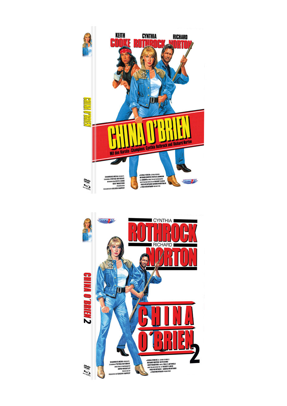 VHS Motiv 2er Set China O’Brien 1 und 2 Mediabook