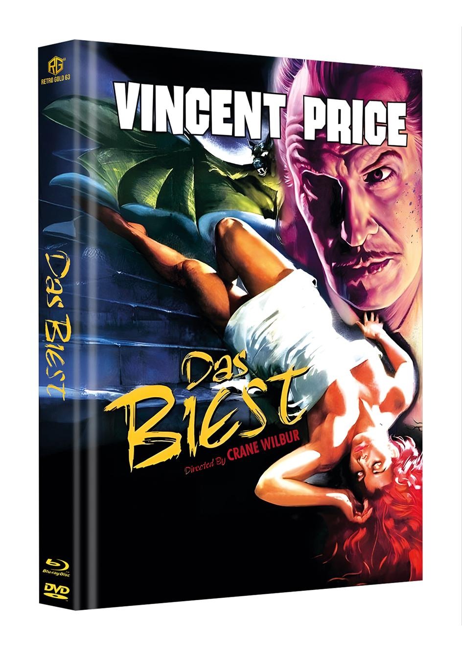 VINCENT PRICE in THE BAT aka DAS BIEST Mediabook Unwattiert Cover B