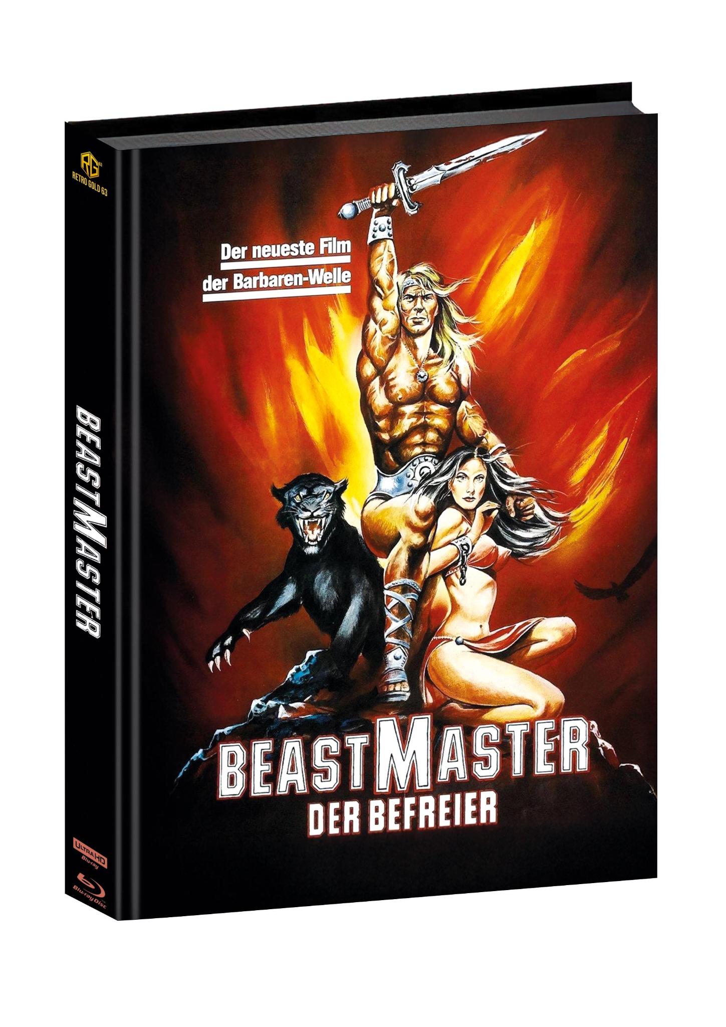 The Beastmaster UHD + Blu ray Mediabook Wattiert Cover B