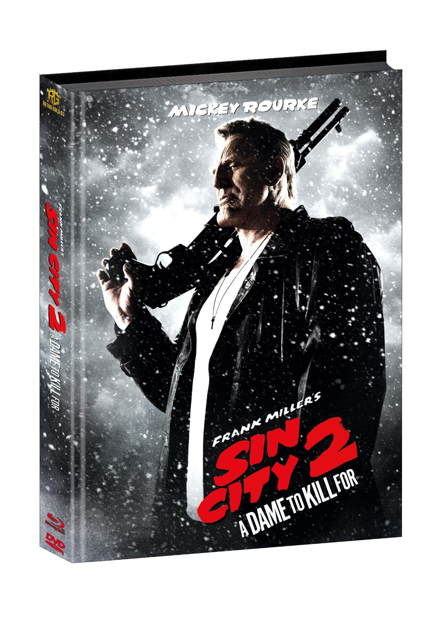 Sin City 2 Mickey Rourke Cover Mediabook Wattiert