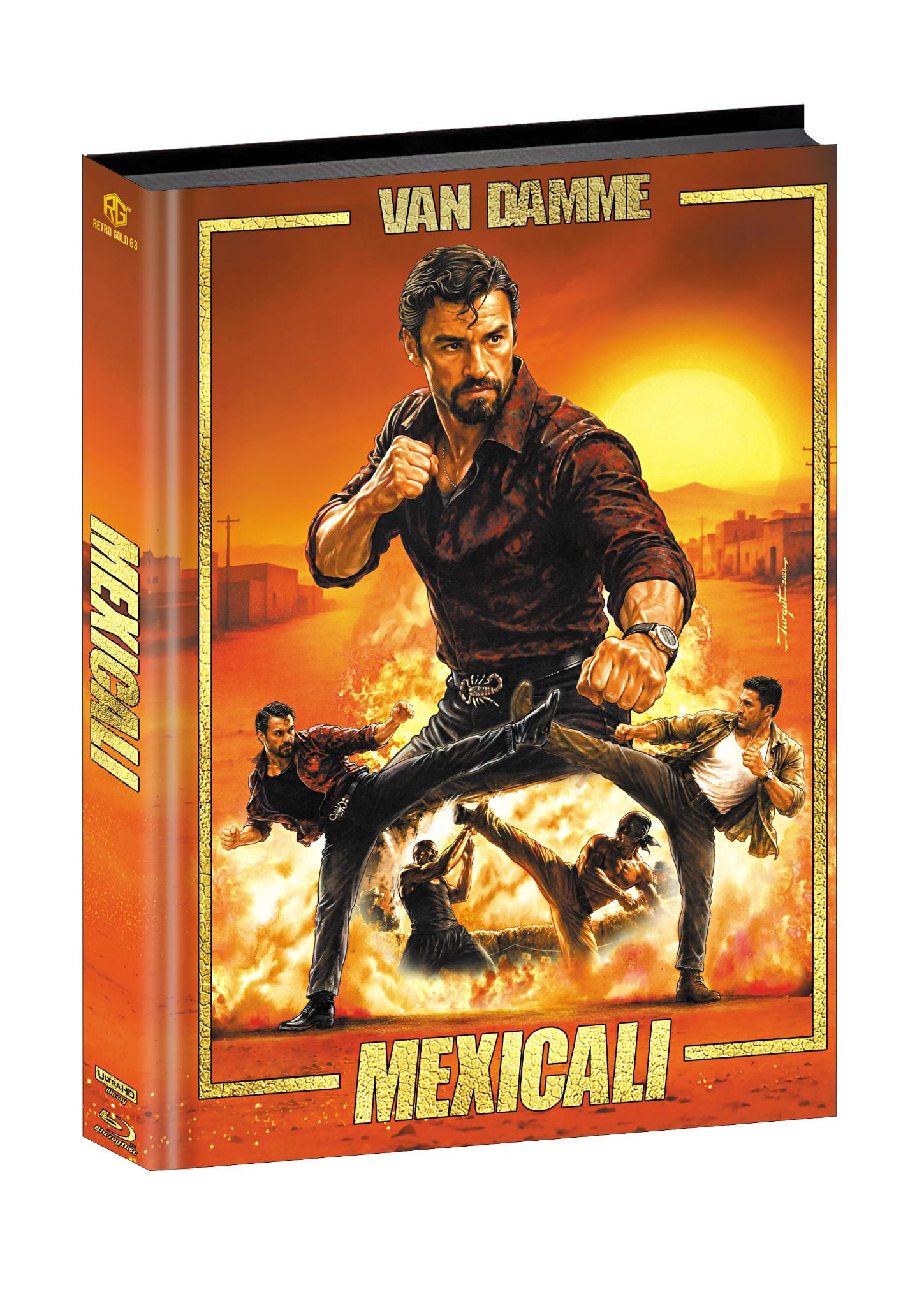 Mexicali 4K UHD + Blu ray Mediabook Wattiert Bonus Cover Van Damme