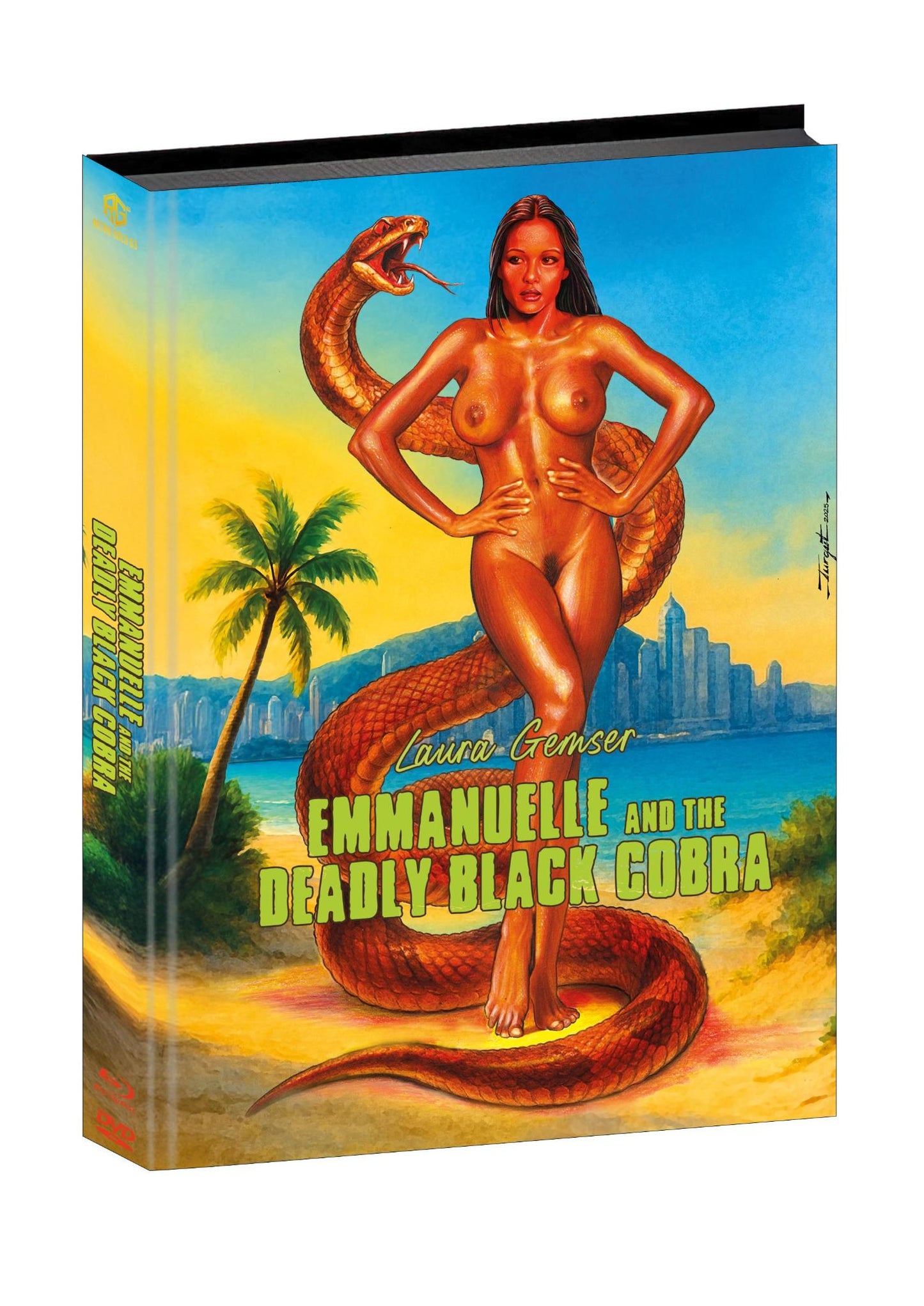 Emmanuelle and the Deadly Black Cobra Mediabook Wattiert Cover D