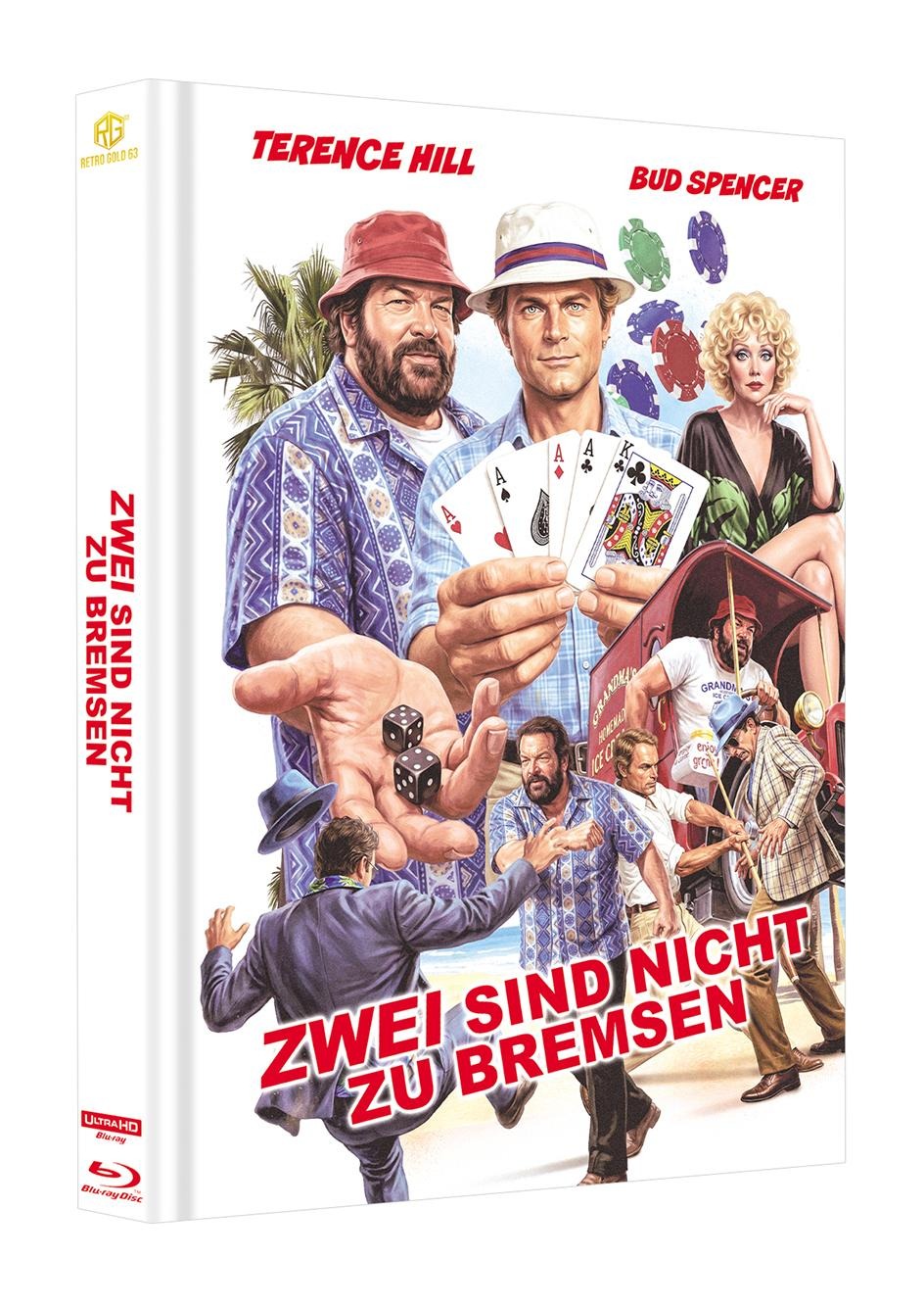 Zwei sind nicht zu Bremsen 4K UHD + Blu ray  Mediabook Unwattiert Cover D