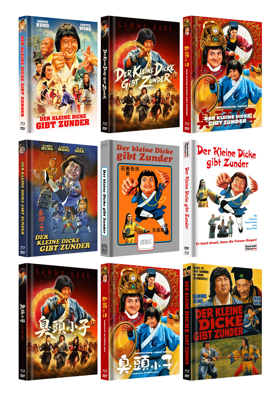 Der Kleine Dicke GIbt Zunder Mediabook Cover A,B,C,D,E,F,G,H,I