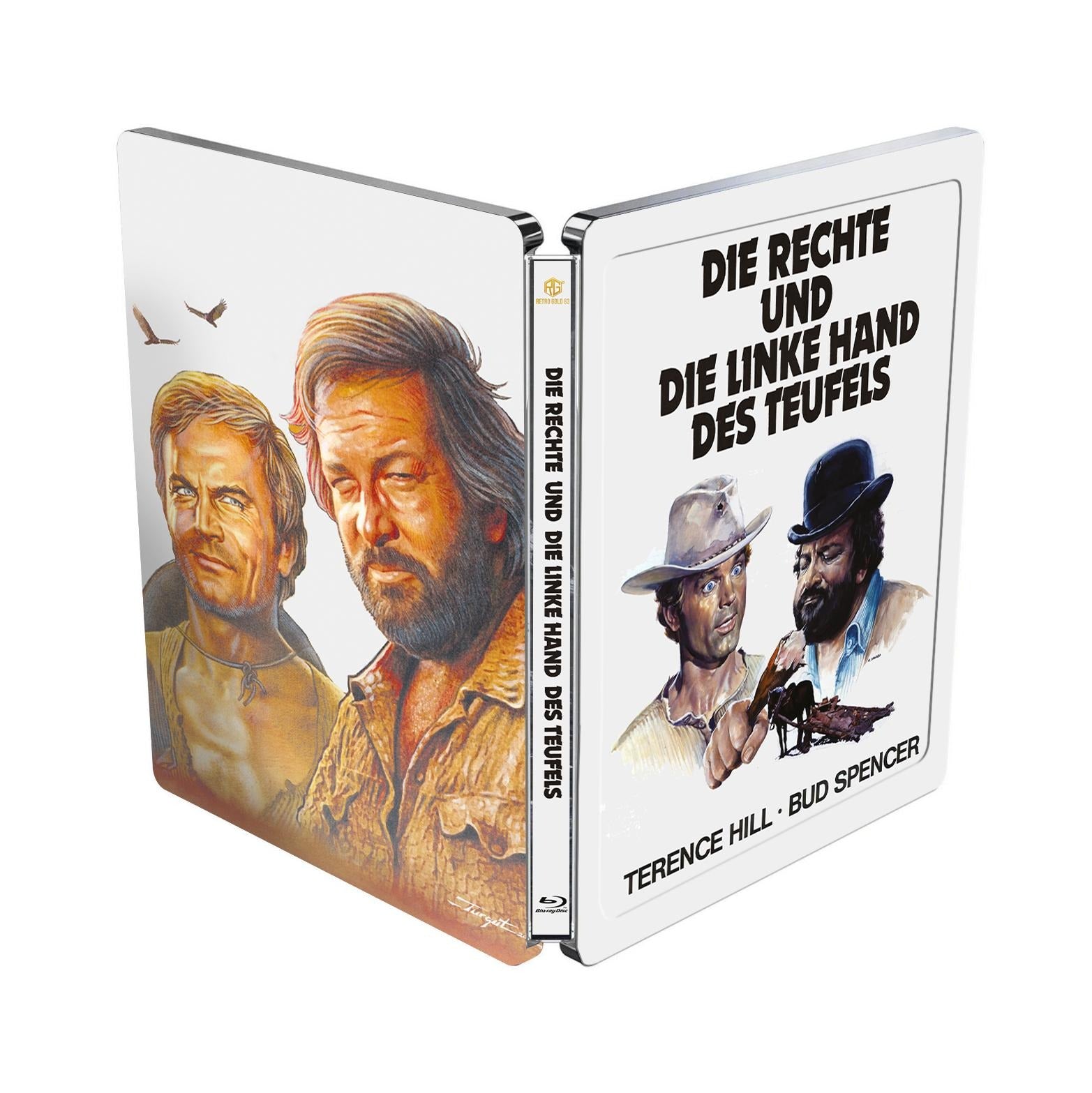 Die Rechte und die Linke Hand des Teufels Steel Book mit Prägung Variante A mit Quarterslip