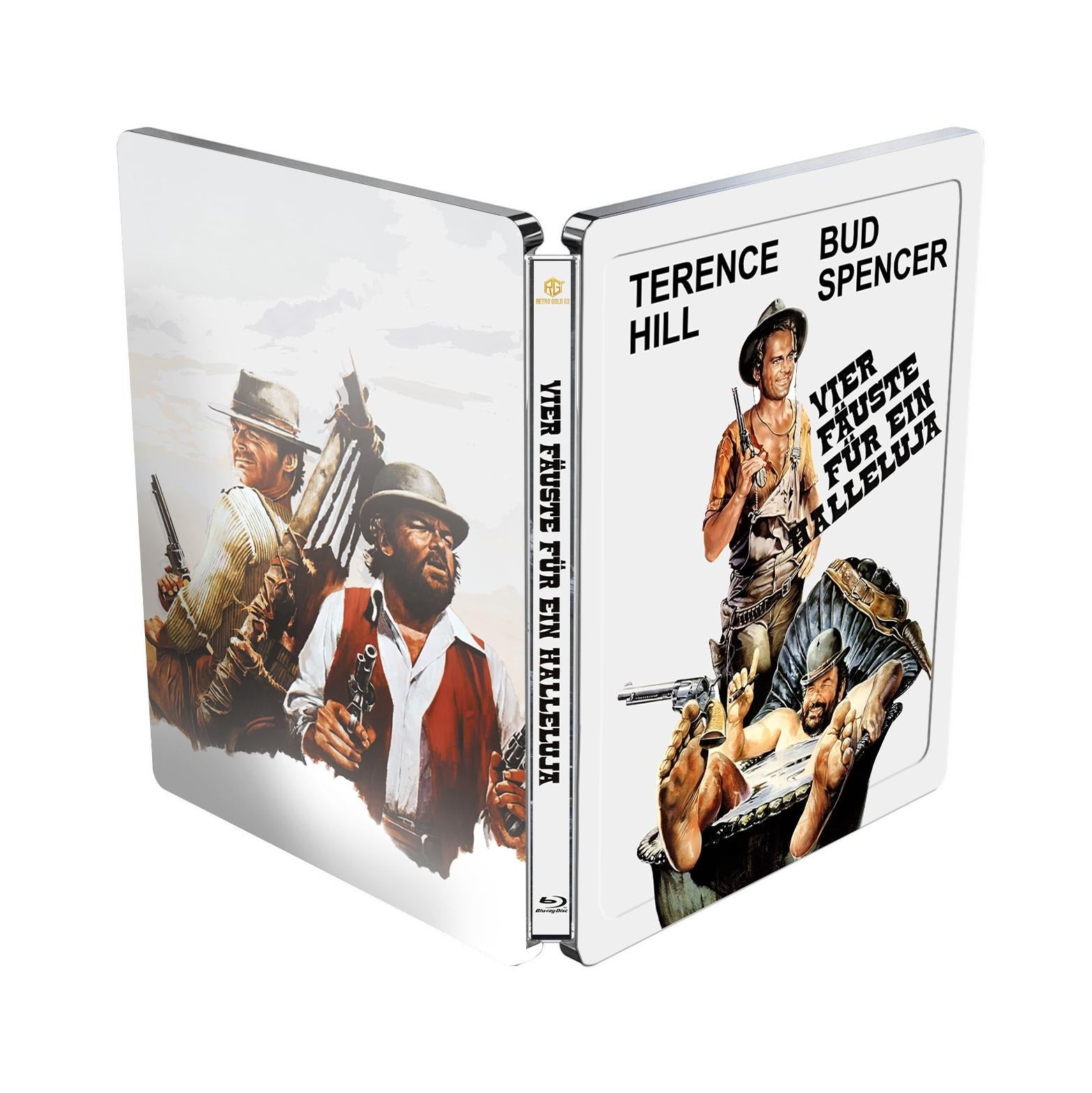 Vier Fäuste für ein Halleluja Steel Book mit Steel Book mit Prägung Variante A mit Quarterslip