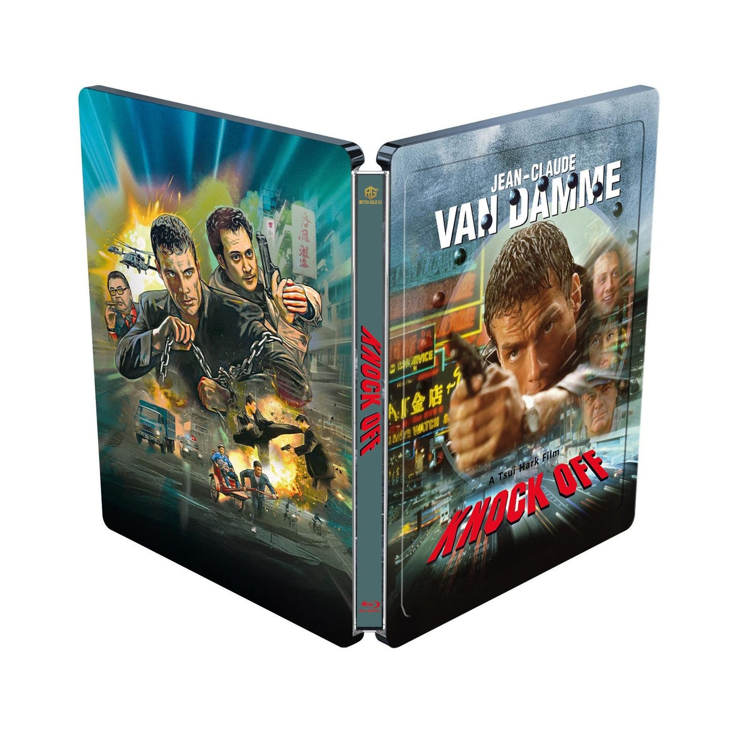 Knock Off Steel Book mit Prägung Variante A mit Quarterslip