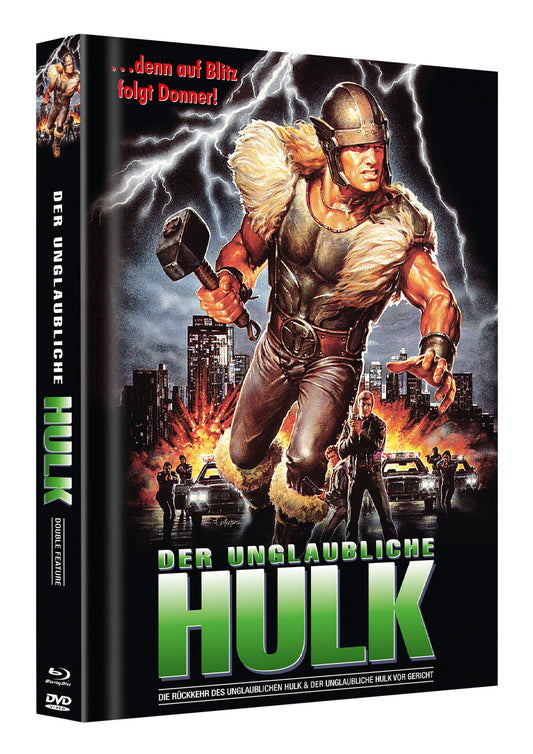 Der Unglaubliche Hulk - Double Feature Mediabook Unwattiert Cover D