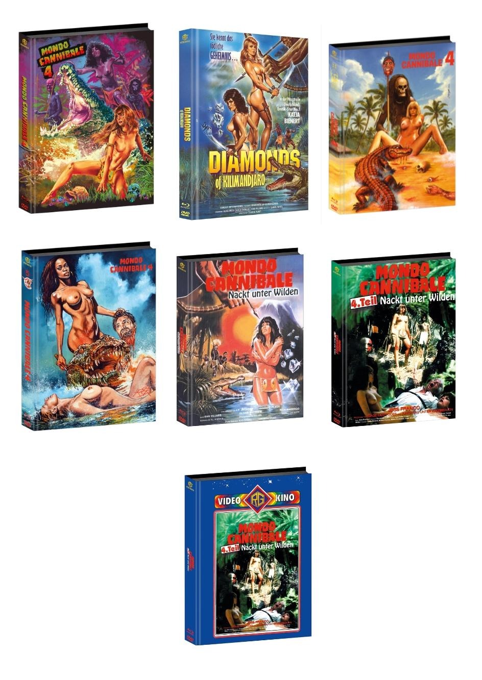 Mondo Cannibale 4 Mediabook Padded Cover A,B,C,D,E,F,G