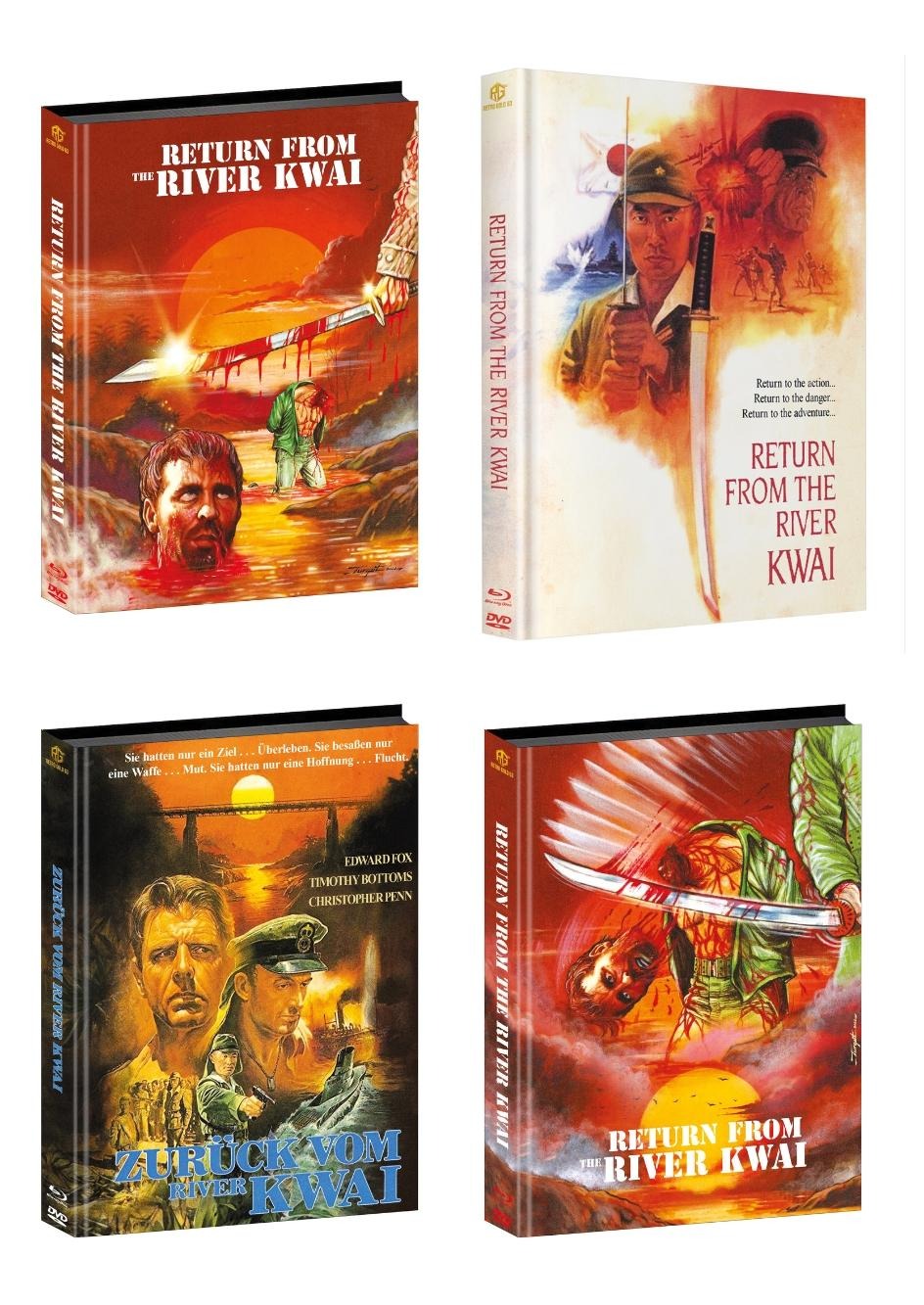 Zurück vom River Kwai Mediabook Cover A,B,C,D