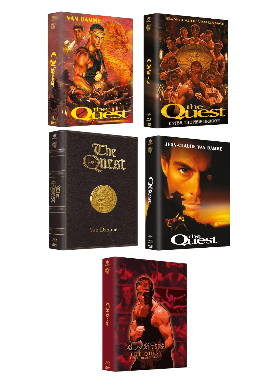 The Quest Year of the Dragon Edition Mega Mediabook Cover A,B,C,D,E 