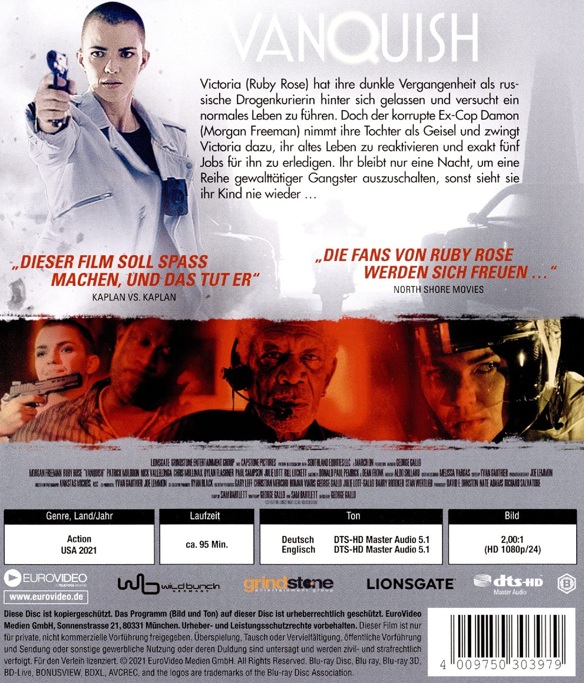 Vanquish Überleben hat seinen Preis Bluray