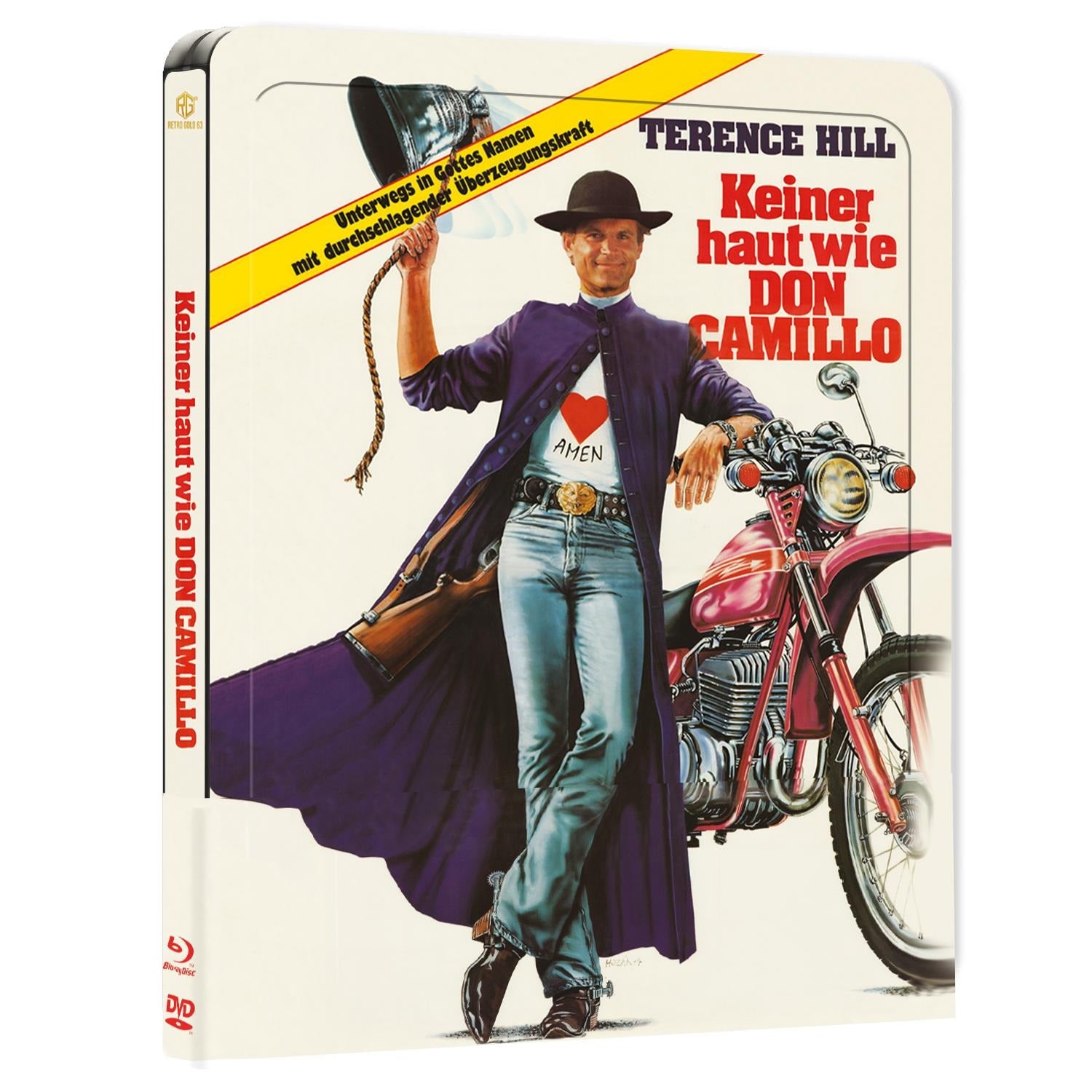 Keiner haut wie Don Camillo  Steel Premium Book mit Prägung Variante A mit Quarterslip
